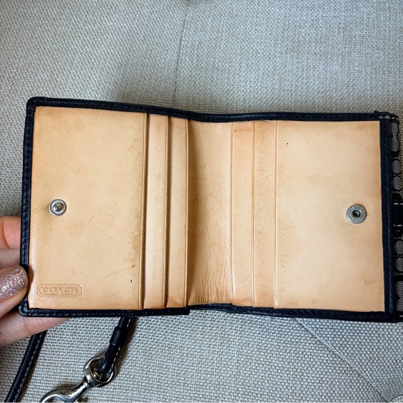 Coach Signature black and gray Y2K wallet and wristlet set - Picture 3 of 12